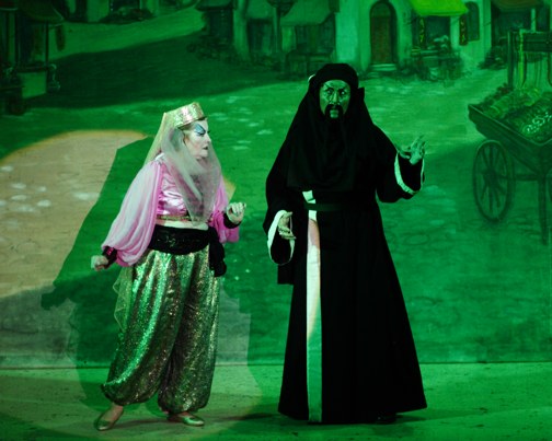 Slave and Abanaza -- Aladdin Broxbourne pantomime photo 2007/2008