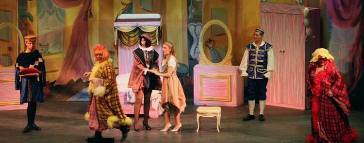 Major Domo, Ugly Sister, Prince Charming, Cinderella and Buttons